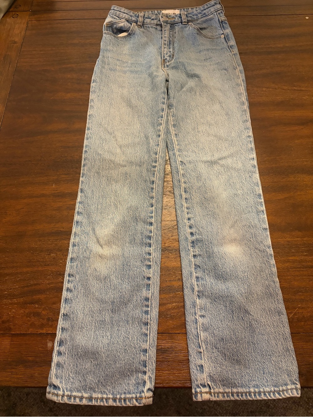 Rolla’s Original High Rise Straight Jeans G’Day Mate Light Wash Size 25